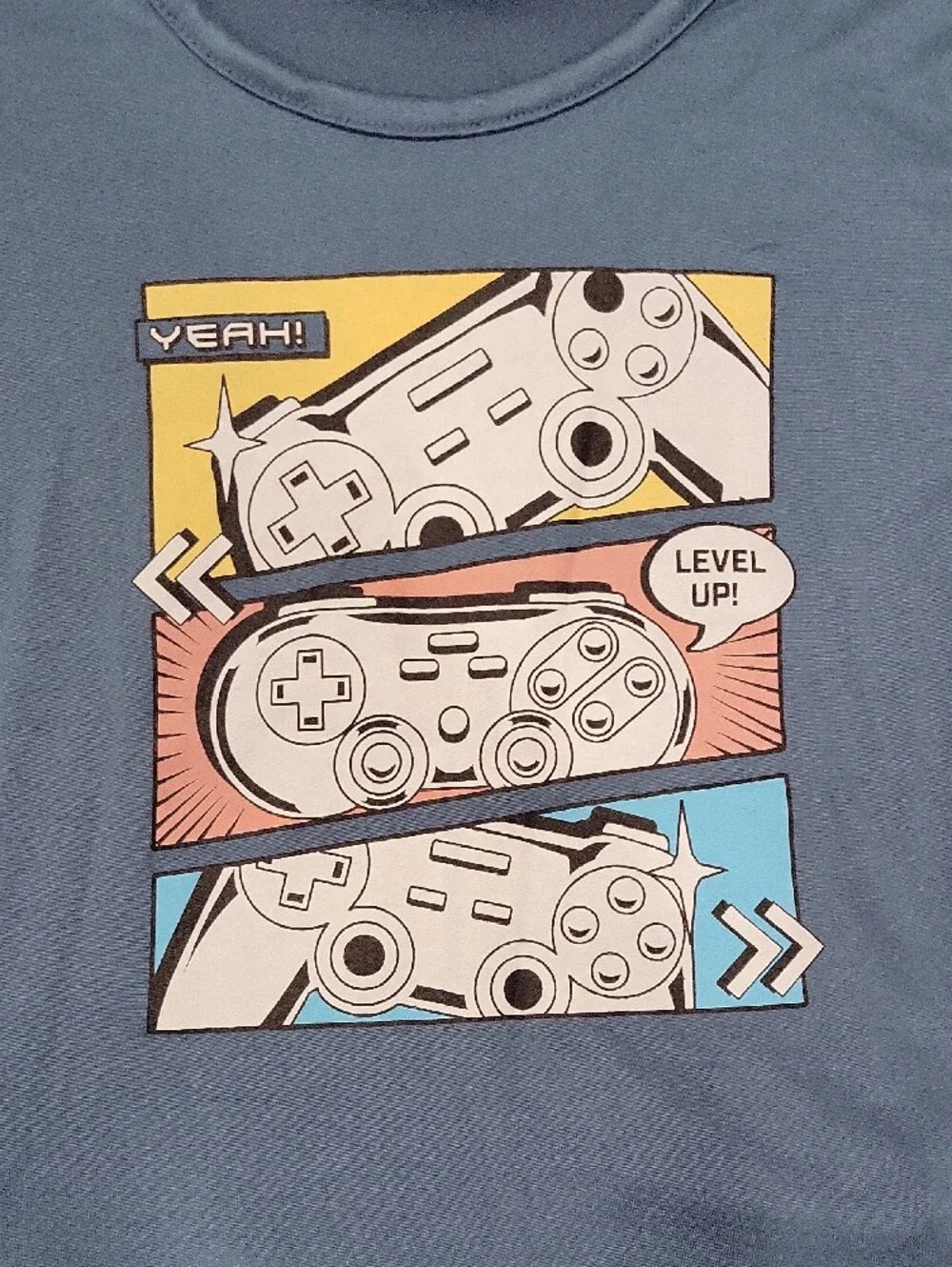 Little Dreamer Blue Kids' Pajama Set with Game Controller Graphic